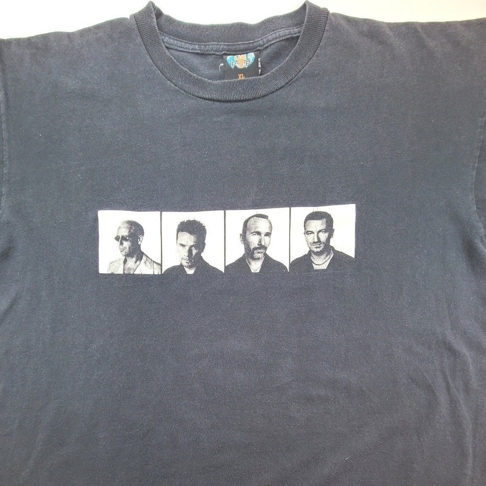 U2 PopMart Tour 1997 Vintage T-Shirt XL 90s Rock Band Tee Bono Concert Shirt